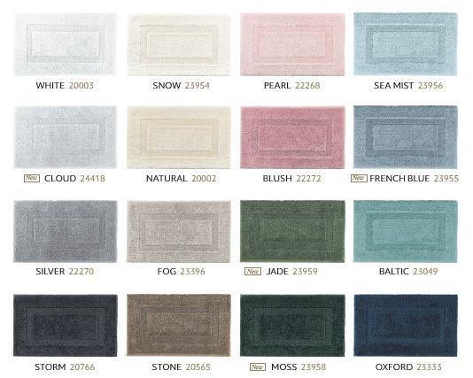 Farben_LDL_Badematte Long Double Loop Badematte von Graccioza im online shop von Daunenspiel