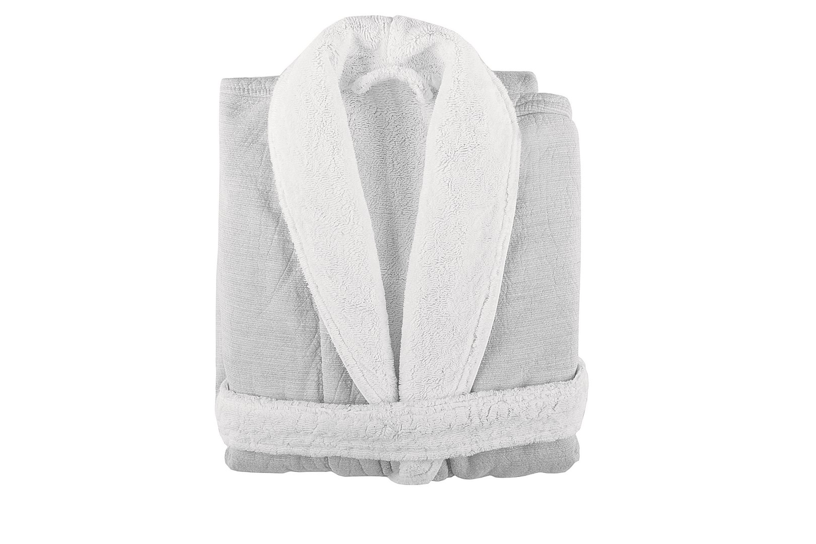 LINEN-DUO_BATH-ROBE_WHITE Graccioza Bademantel aus Leinen Baumwoll Mix