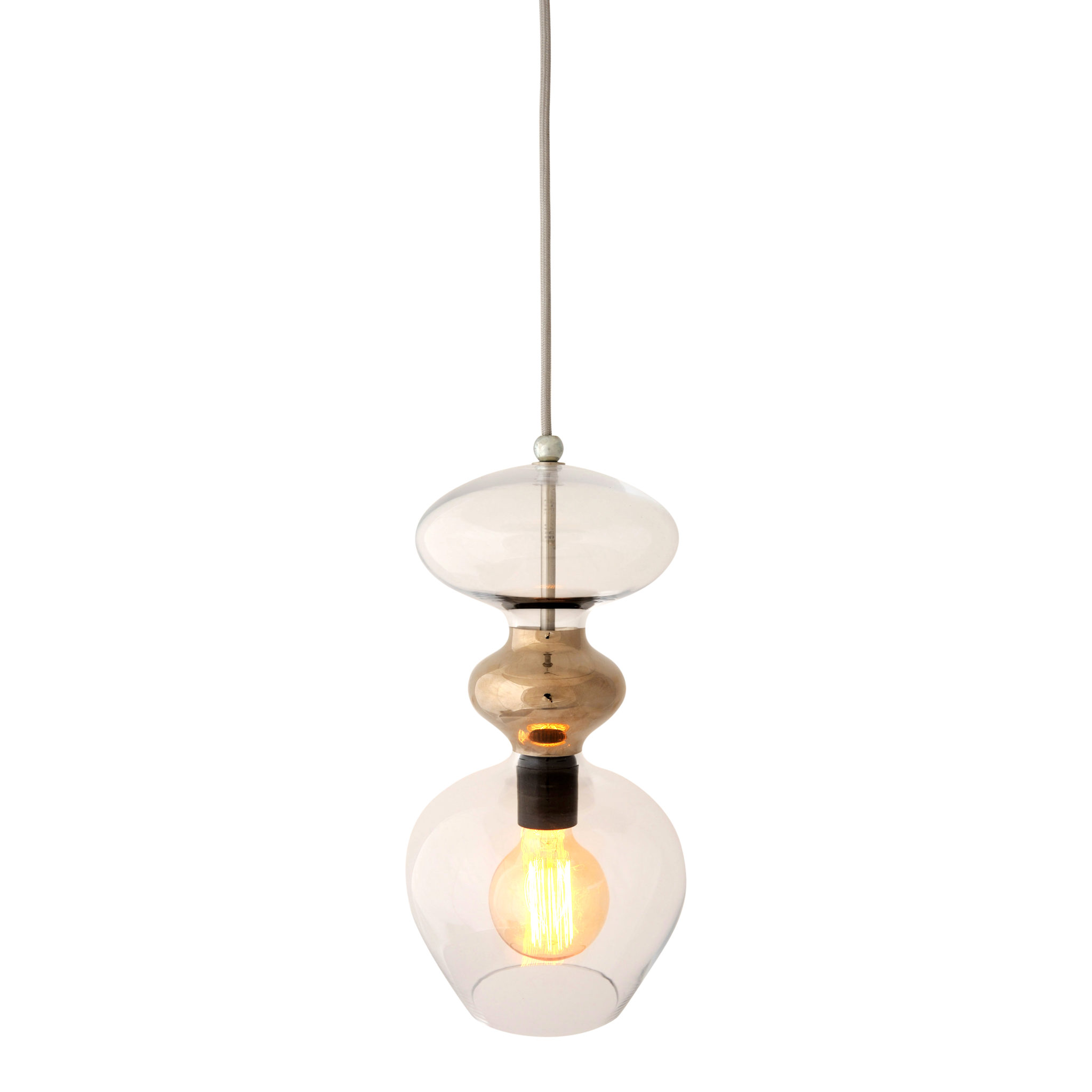 EBB & FLOW Pendant Lamp Futura clear platinum EBB & Flow Futura Hängelampe