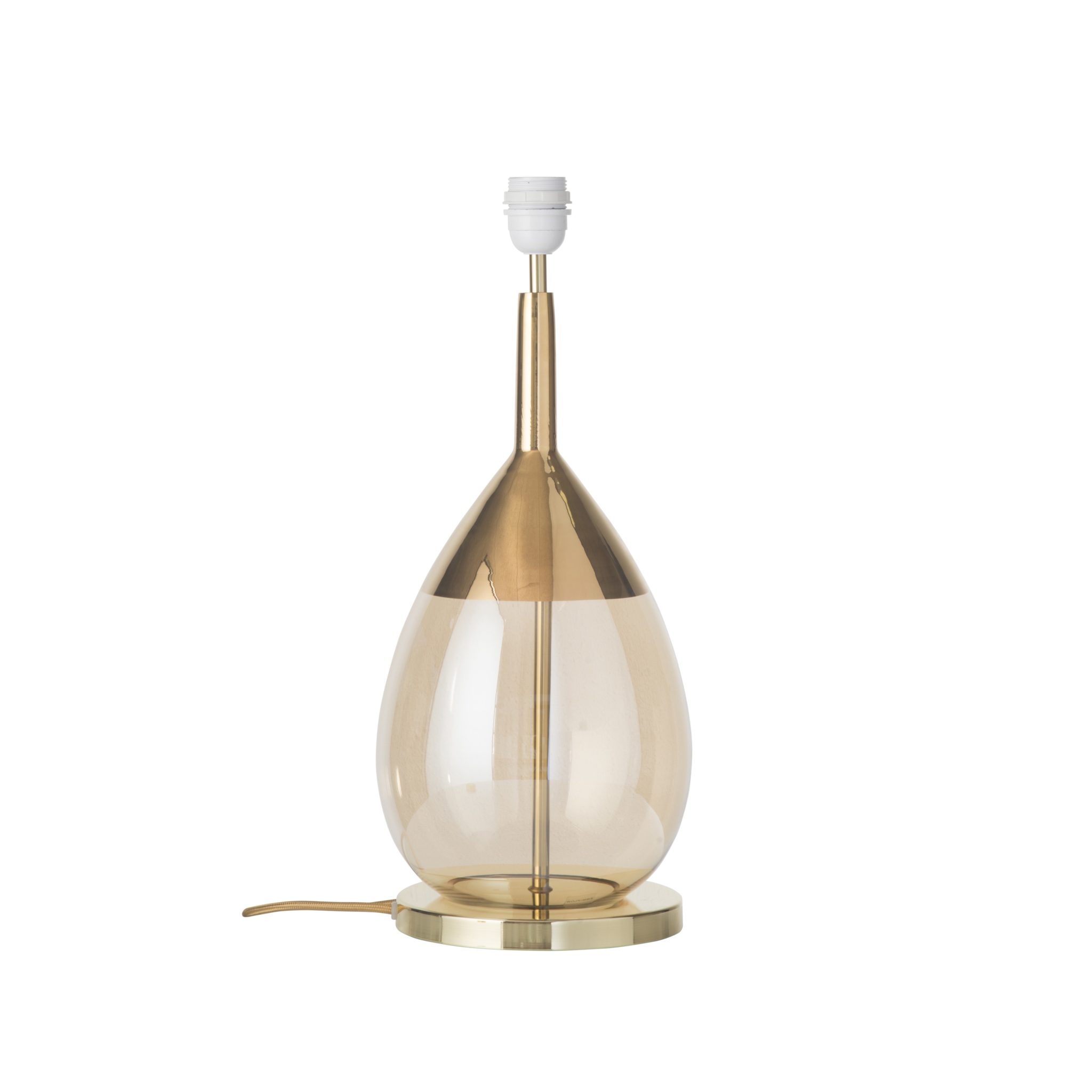 Ebb&Flow Tischlampe Lute goldensmoke Gold Ebb&Flow Tischlampe Lute