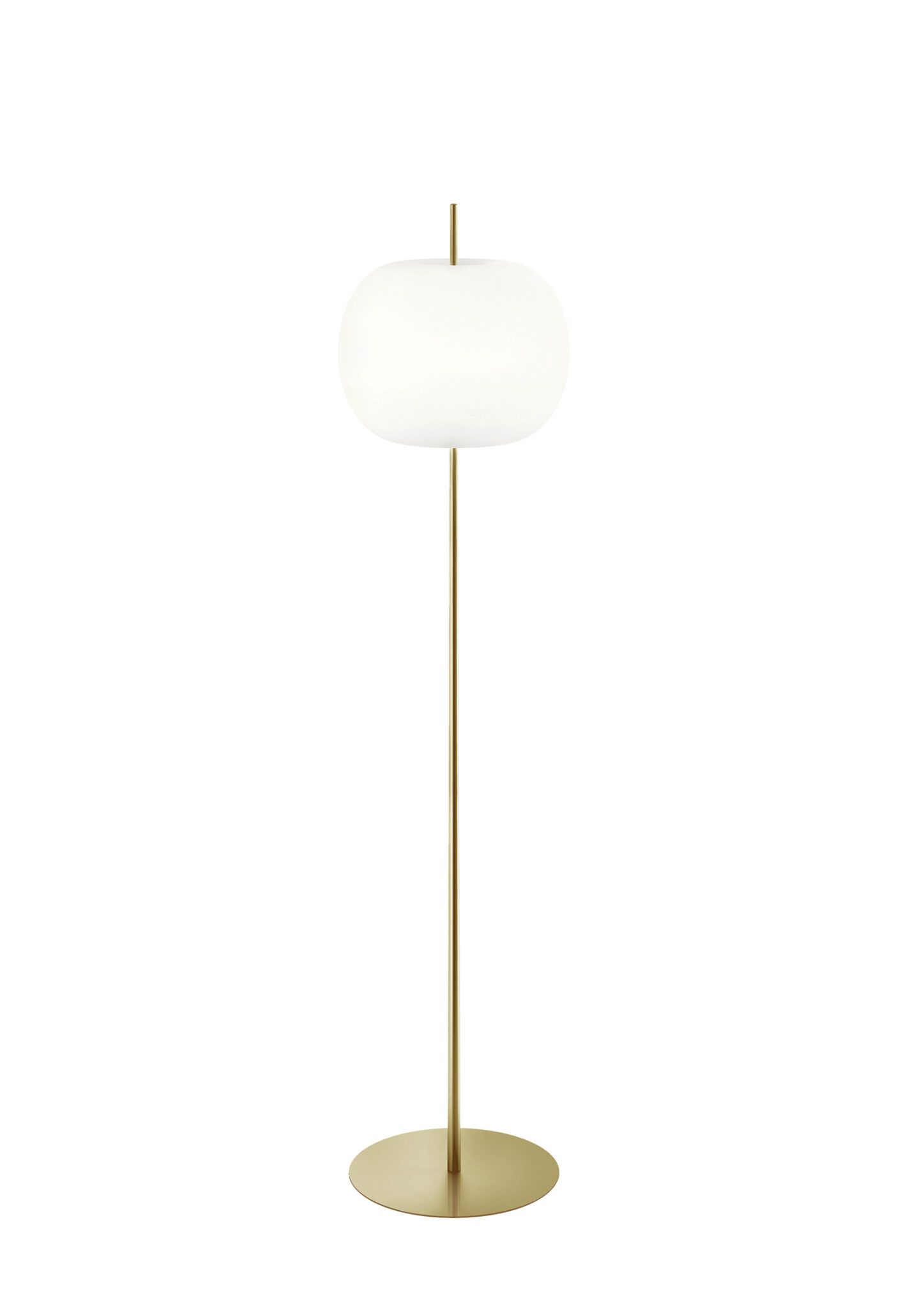 KUSHI XL FLOOR brass Kundalini Stehleuchte Floor XL im Daunenspiel Onlineshop