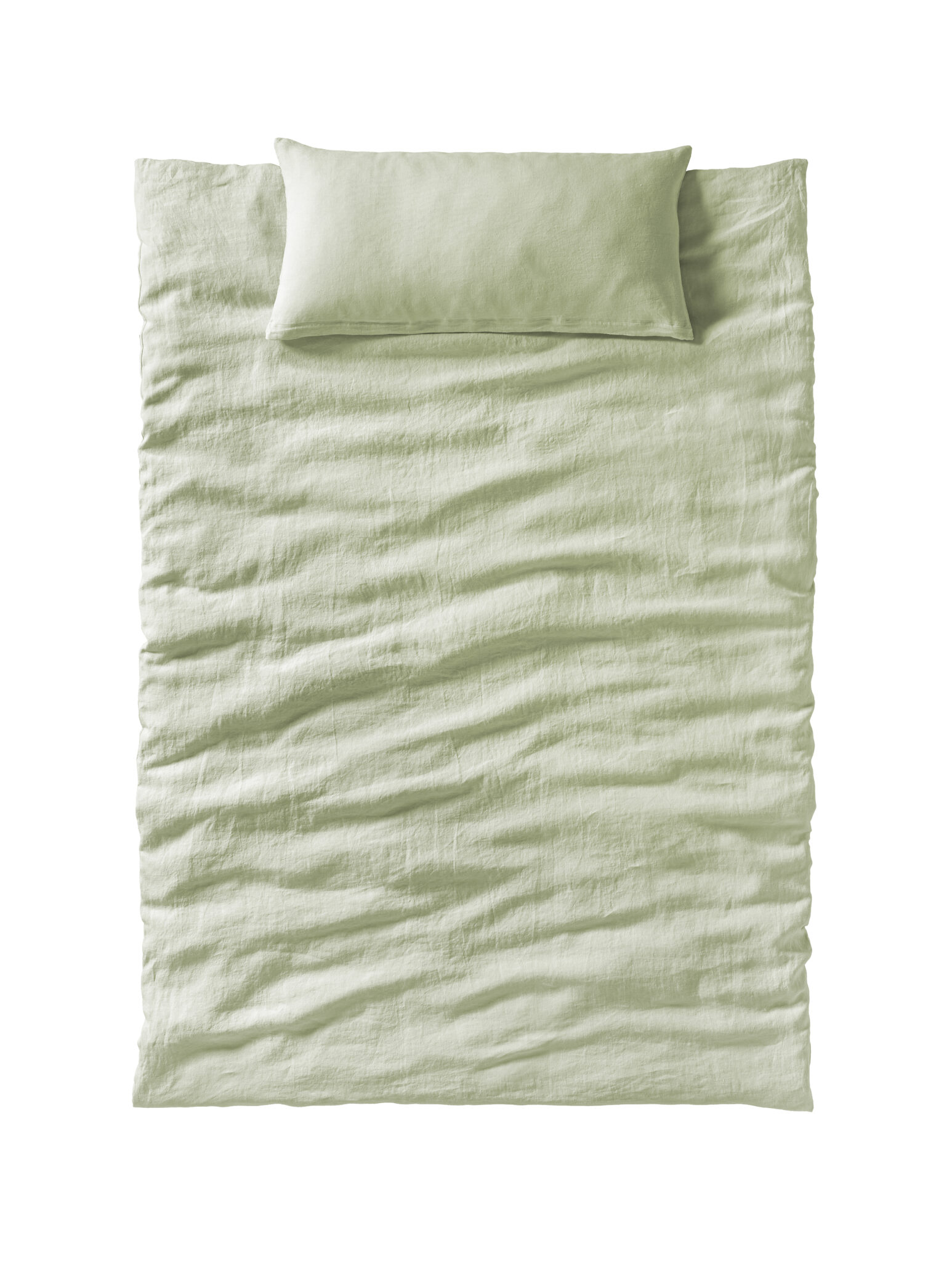 HANF-BETTWÄSCHE_ONLINE_lindgruen Hanf Bettwäsche von Dormiente in lindgrün
