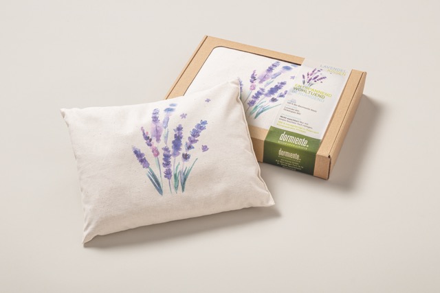 DUFTKISSEN_VERPACKUNG+KISSEN_LAVENDEL Mittel Duftkissen von Dormiente aus Lavendel, Zirbe oder Kräuterduft
