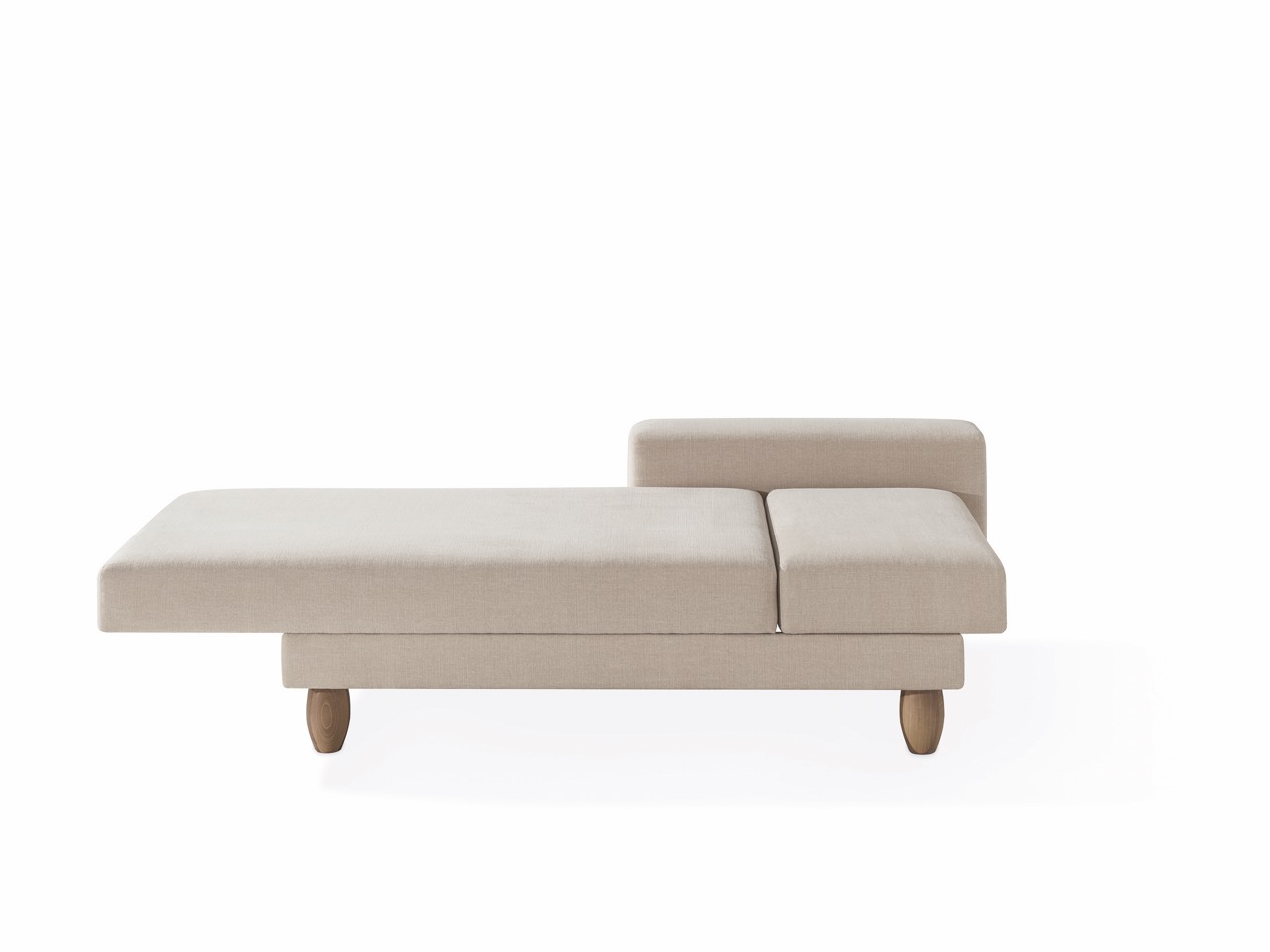 ZEDULO-2_FS_SCHLAF_FRONTAL Groß Sofa Zedulo 2 Ottomane von Dormiente mit Ausziehfunktion im Onlineshop bei Daunenspiel, 100% Natur