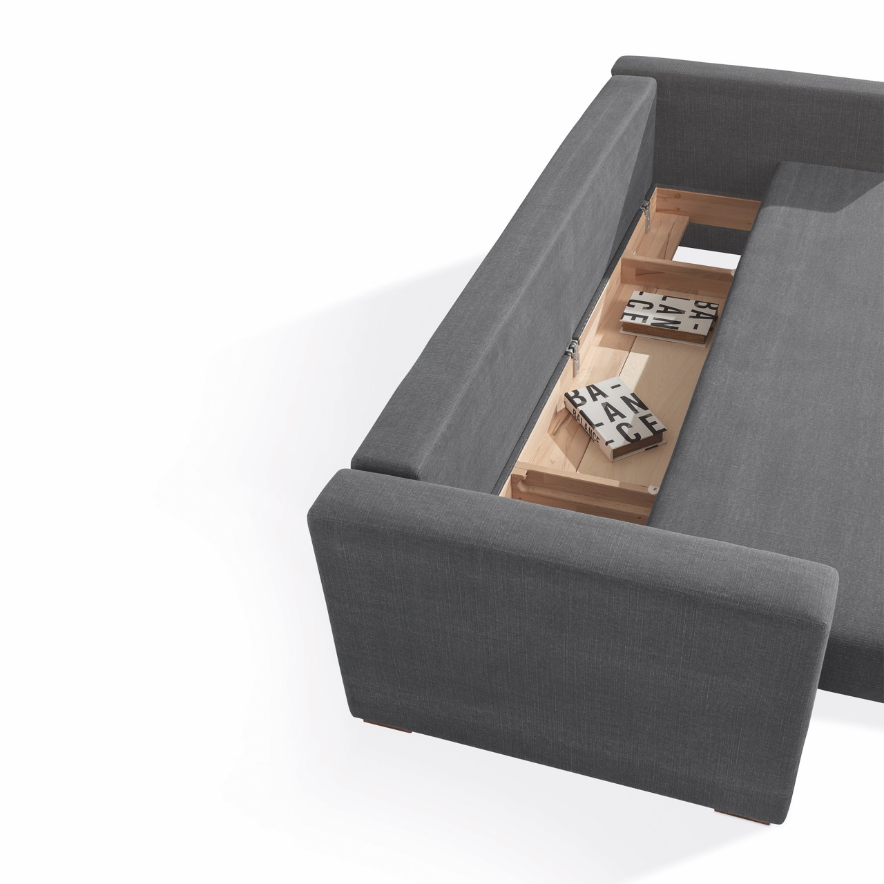 ZEDULO-3_FS_DETAIL_FACH Groß Schlafsofa Zedulo 3 von Dormiente mit Ausziehfunktion im Onlineshop bei Daunenspiel, 100% Natur