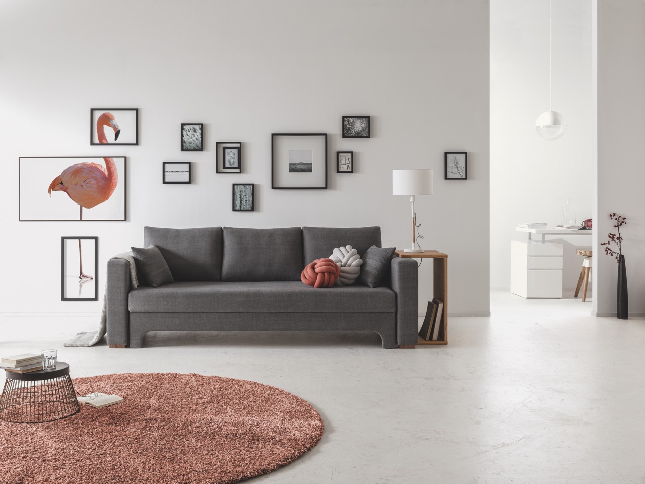 ZEDULO-3_TAG_AMBIENTE_ROSA Groß Schlafsofa Zedulo 3 von Dormiente mit Ausziehfunktion im Onlineshop bei Daunenspiel, 100% Natur