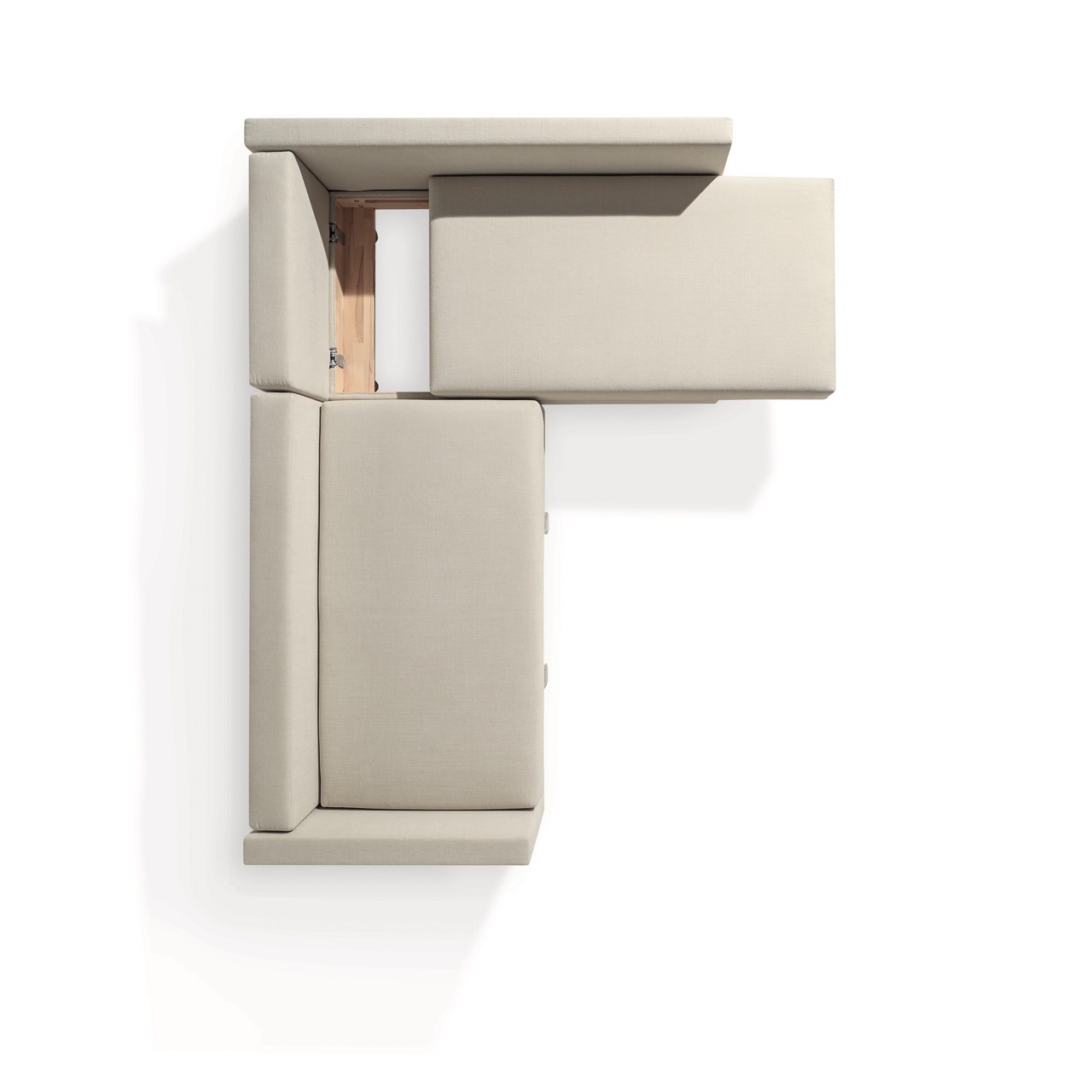 ZEDULO-5_TAGzuNACHT_03 Groß Ecksofa Zedulo von Dormiente mit Schlaffunktion im Onlineshop bei Daunenspiel, 100% Natur