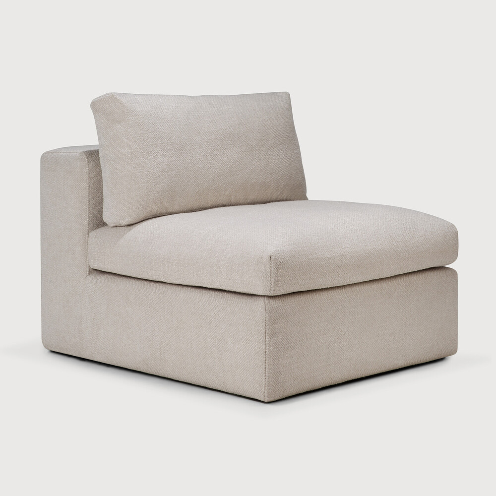 Ethnicraft Mellow Einsitzer Ivory Seite Ethnicraft Sofa Serie Mellow Einsitzer für Sofakombination bei Daunenspiel
