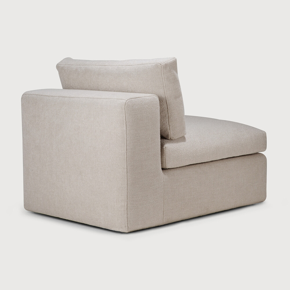 Ethnicraft Mellow Einsitzer Ivory rücken Ethnicraft Sofa Serie Mellow Einsitzer für Sofakombination bei Daunenspiel
