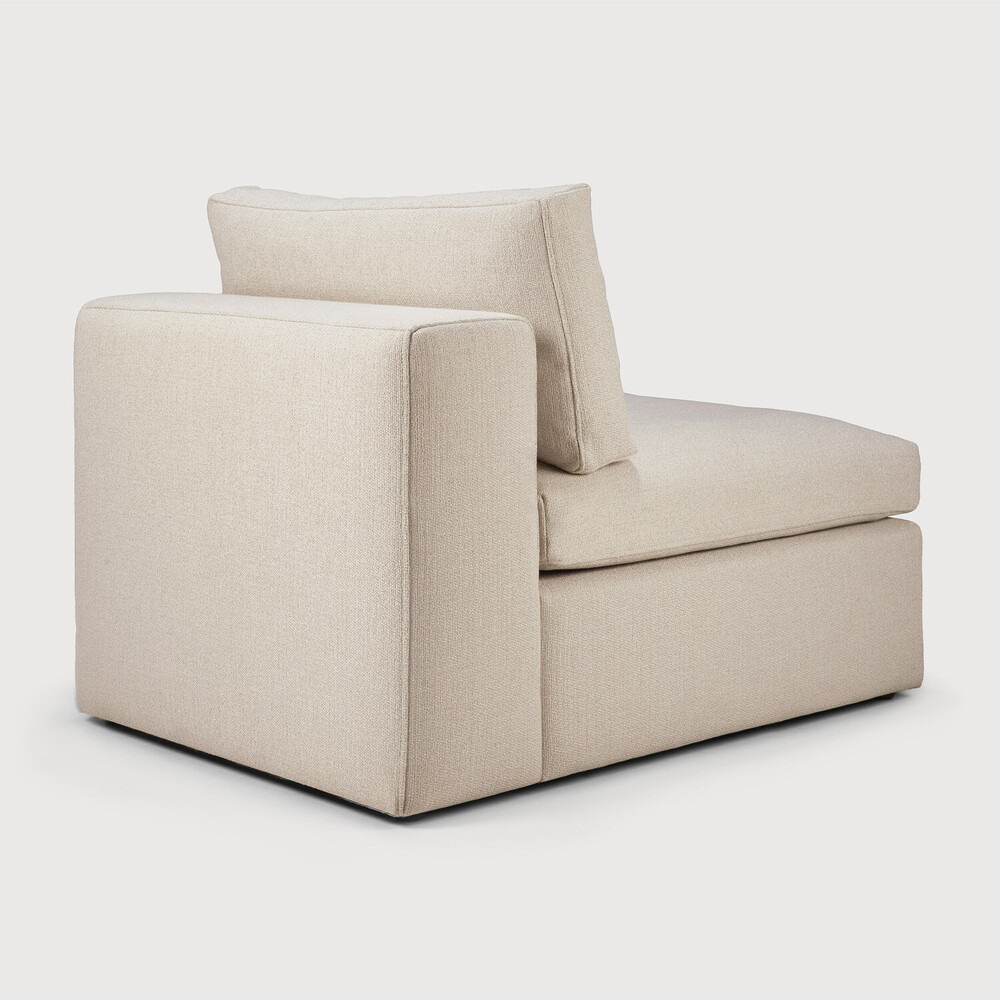 Ethnicraft Mellow Einsitzer offwhite seite 3 Ethnicraft Sofa Serie Mellow Einsitzer für Sofakombination bei Daunenspiel