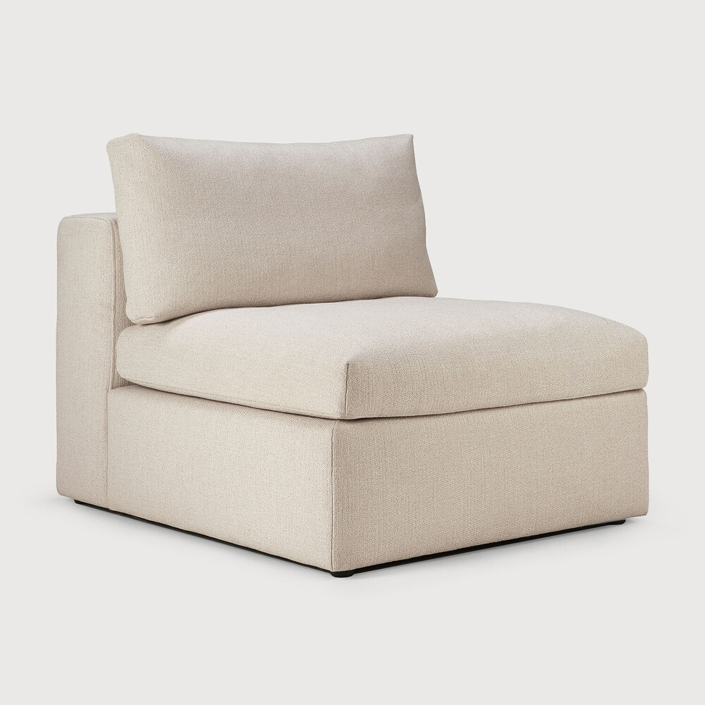 Ethnicraft Mellow Einsitzer offwhite seite Ethnicraft Sofa Serie Mellow Einsitzer für Sofakombination bei Daunenspiel