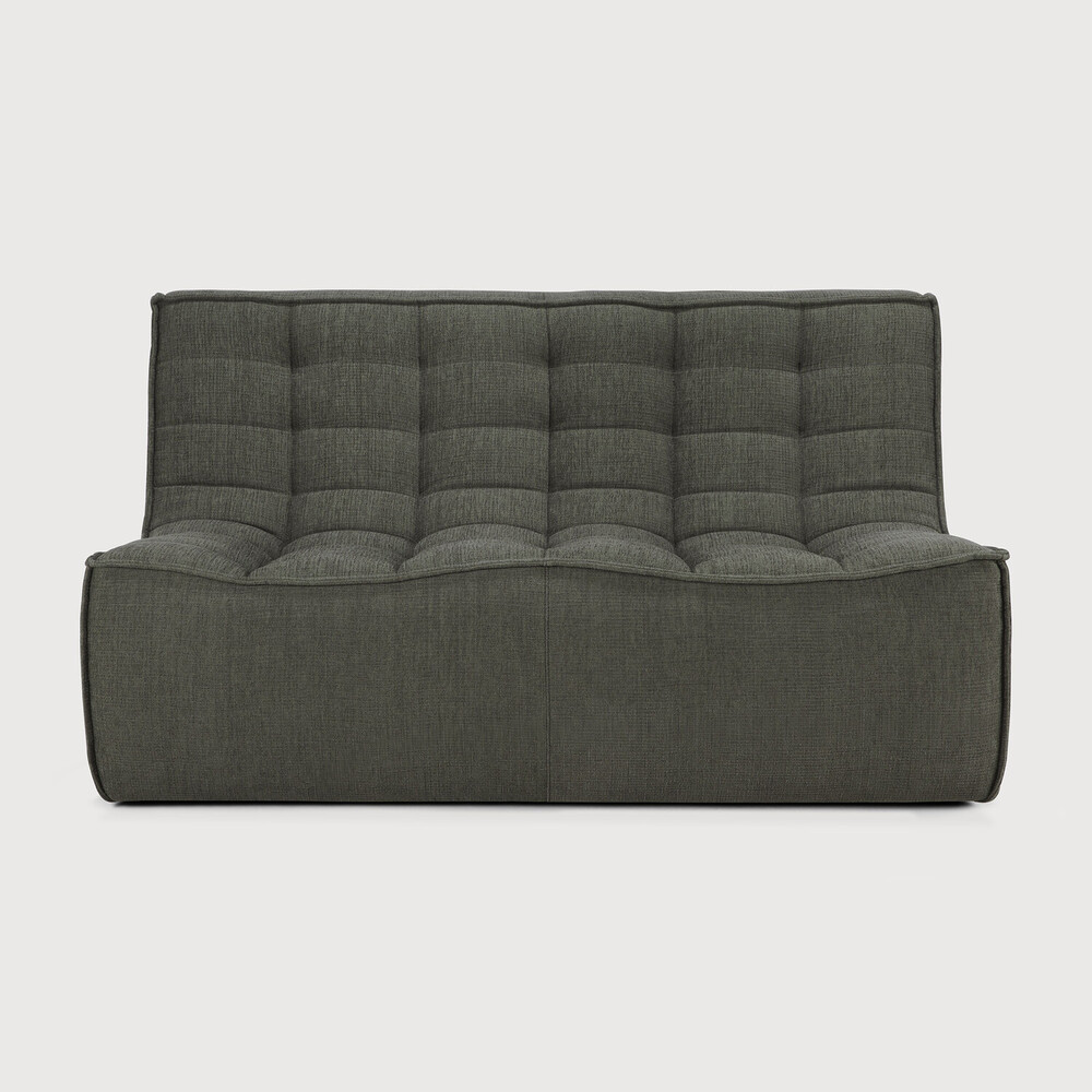 ethnicraaft_Sofa-N701-2-seater-Moss-Eco-fabric-front-WEB Ethnicraft Sofa Serie 701 in diversen Größen im Daunenspiel Online-Shop