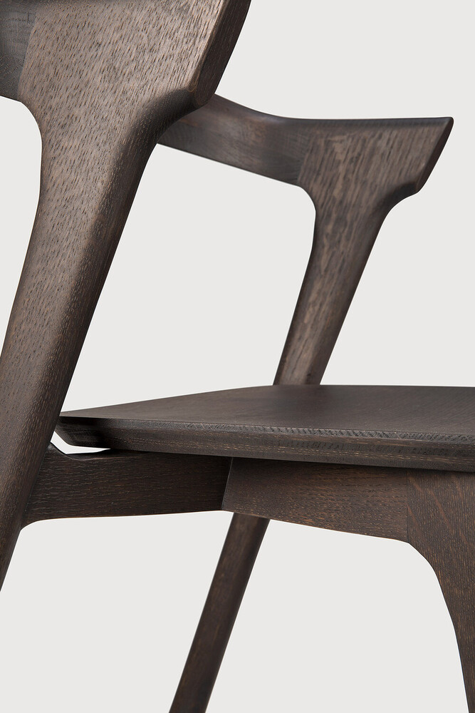 ethnicraft Bok Stuhl eichenholz braun seite 2 Ethnicraft Stuhl Bok aus Eichenholz braun lackiert im Daunenspiel Online-shop