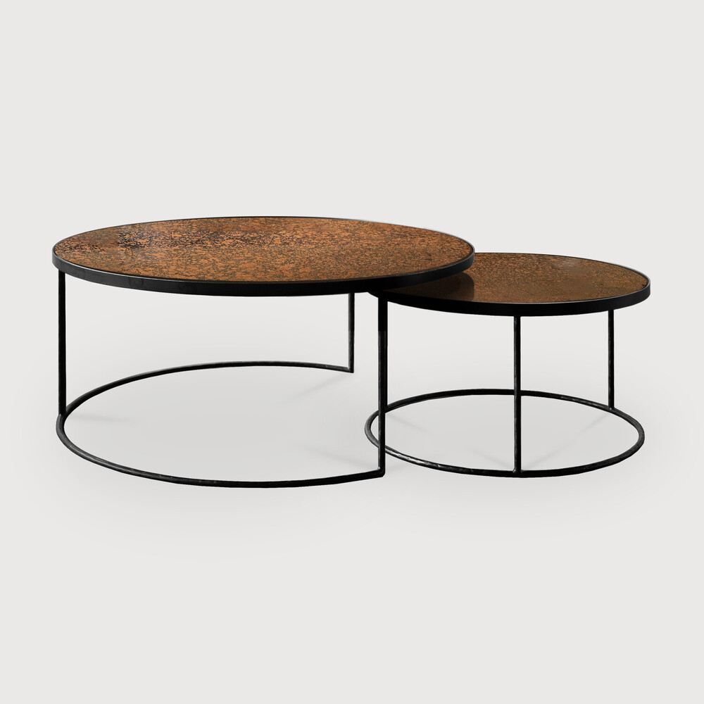 ethnicraft Luna 2er Set bronze Ethnicraft Tischkombination Set Nesting in diversen Farben bei Daunenspiel