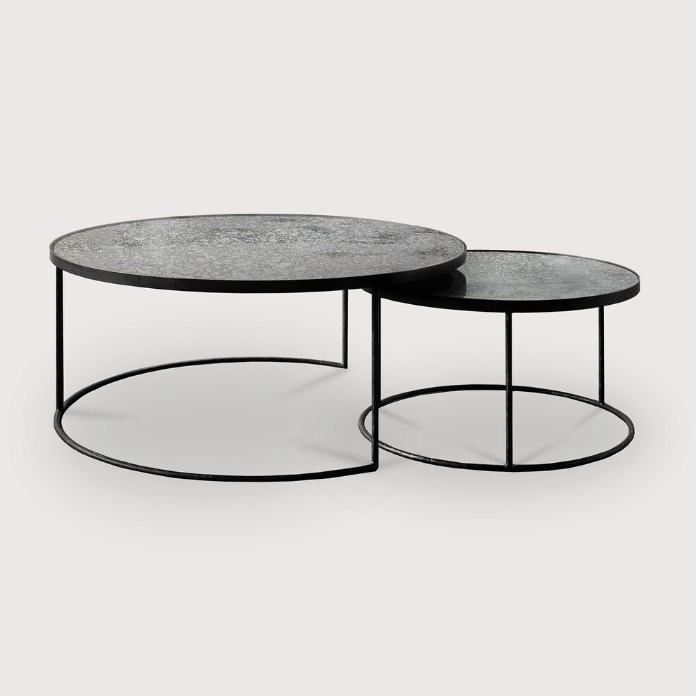ethnicraft Luna 2er Set clear Ethnicraft Tischkombination Set Nesting in diversen Farben bei Daunenspiel